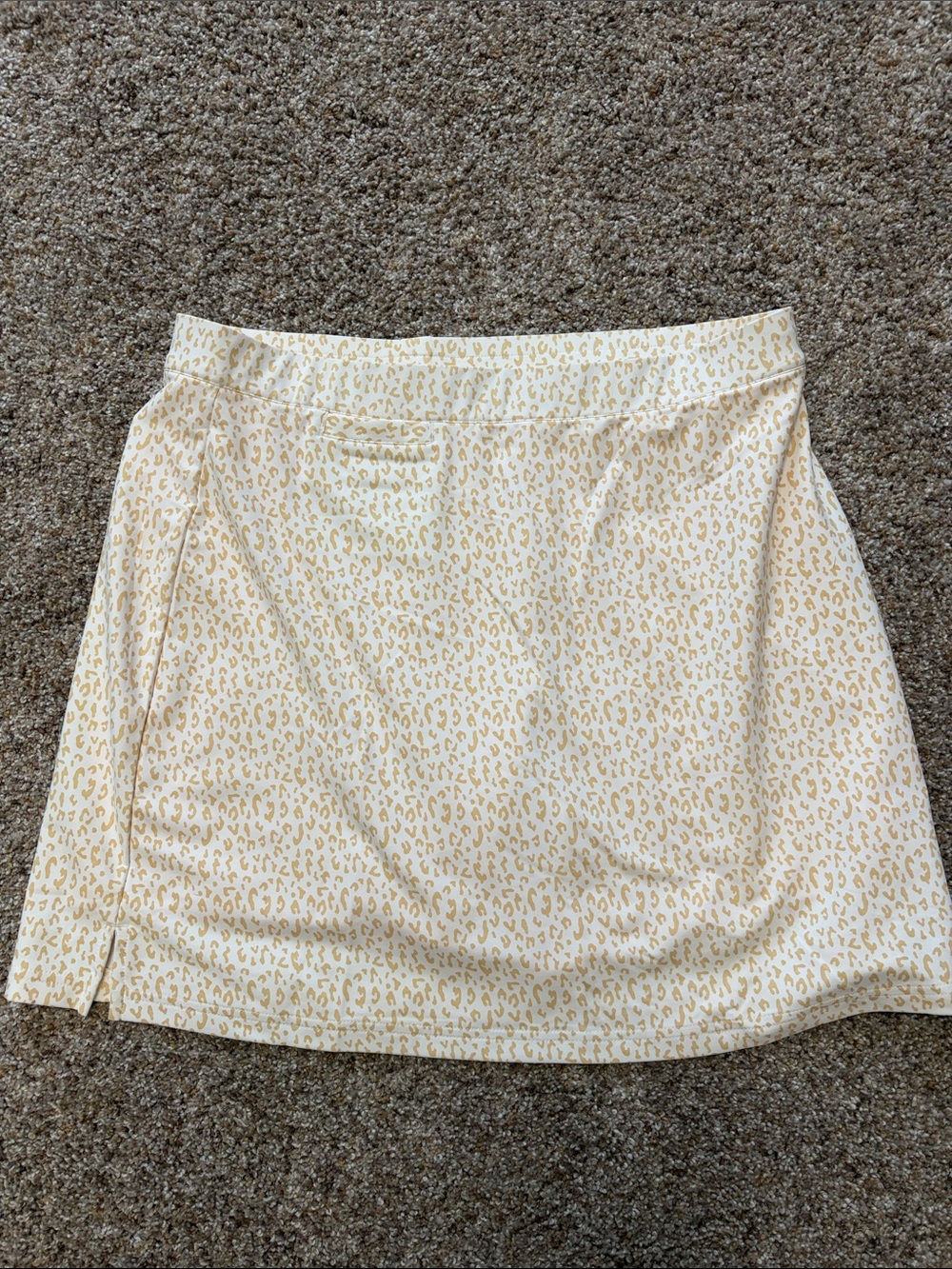 Peter Millar Cream Leopard Print Mini Skirt